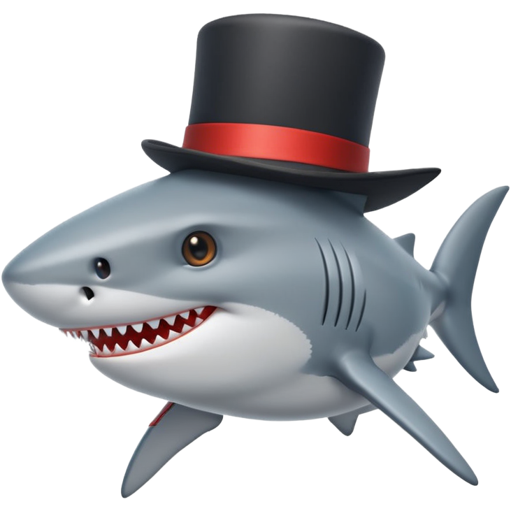 Shark with a Top Hat